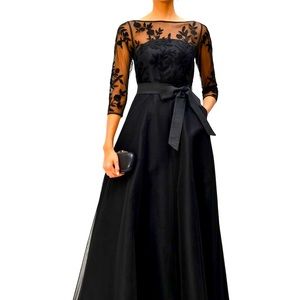 Brand new, Eshakti custom-made plus size black formal dress, Never worn.—Elegant